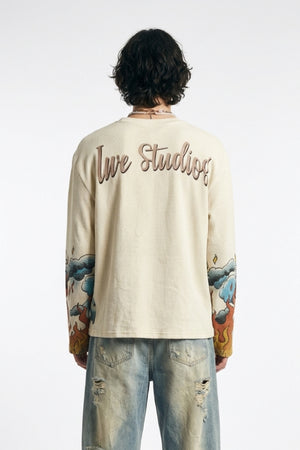 Duo Dragon White Waffle Tee — view 5