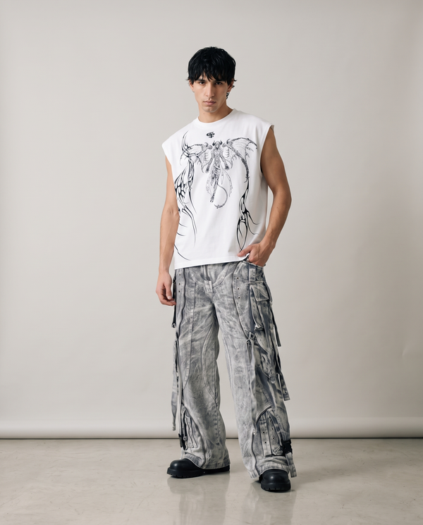 Noctra White Vest