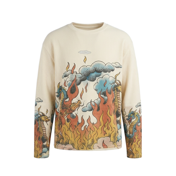 Duo Dragon White Waffle Tee
