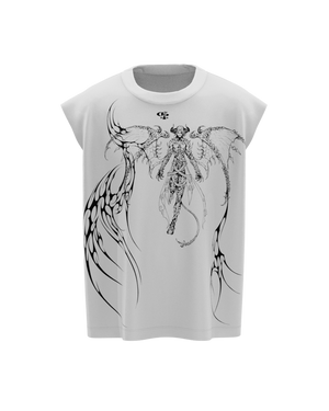 Noctra White Vest — view 1