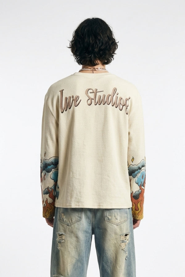 Duo Dragon White Waffle Tee