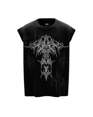Apocalypse Black Boxy Vest — view 1