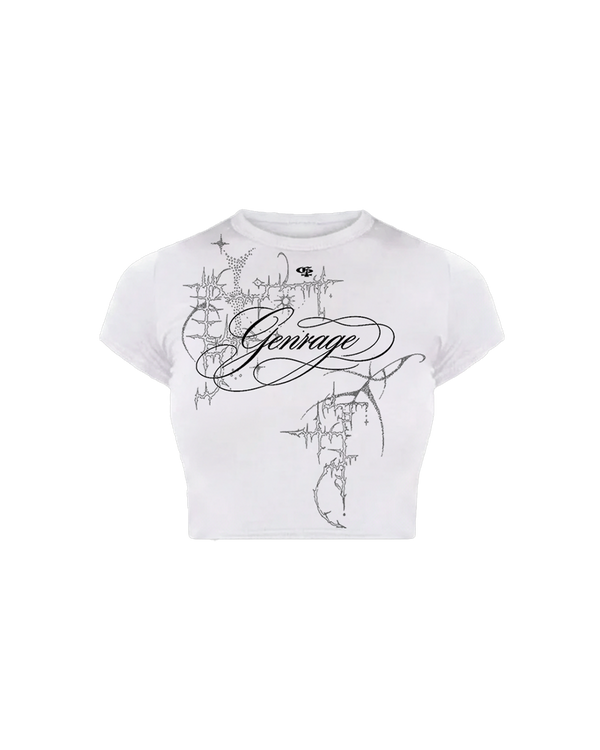 Cursive Half Sleeve Tee