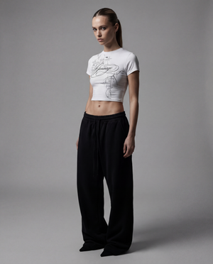 Cursive Half Sleeve Tee — view 3