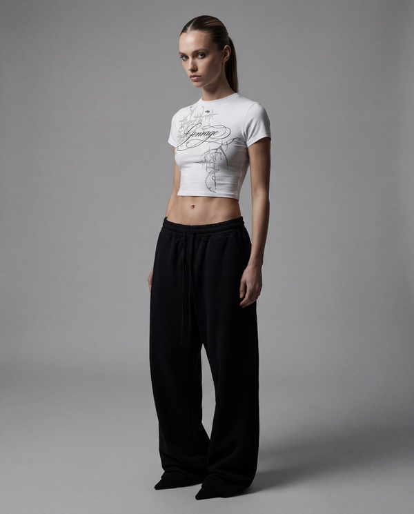 Cursive Half Sleeve Tee
