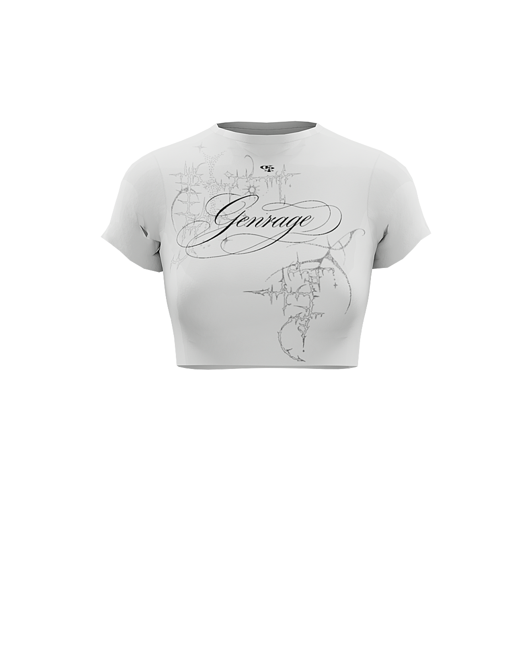 Cursive Half Sleeve Tee