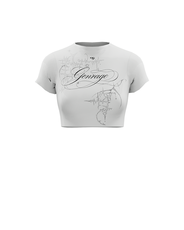Cursive Half Sleeve Tee