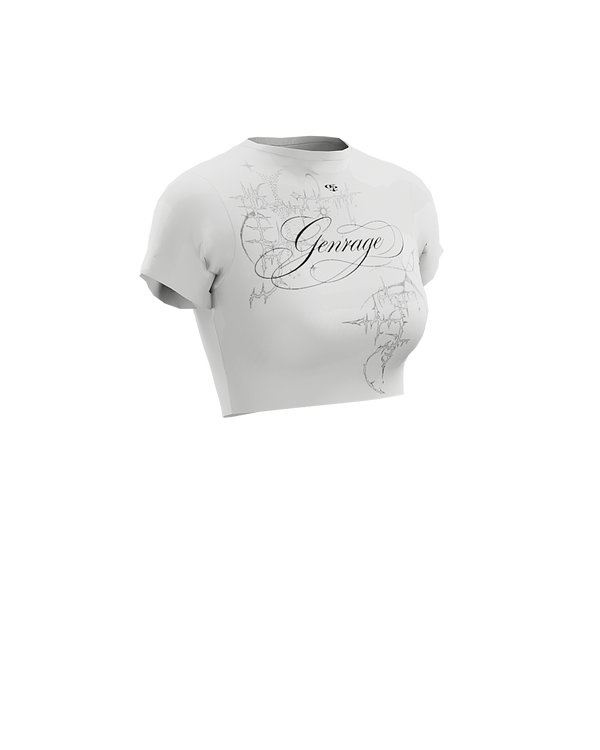Cursive Half Sleeve Tee