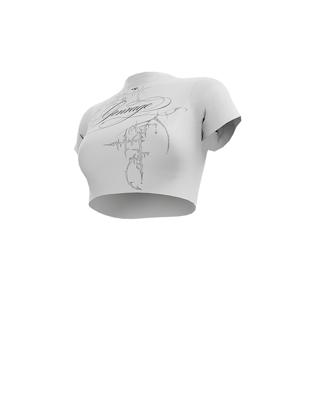 Cursive Half Sleeve Tee