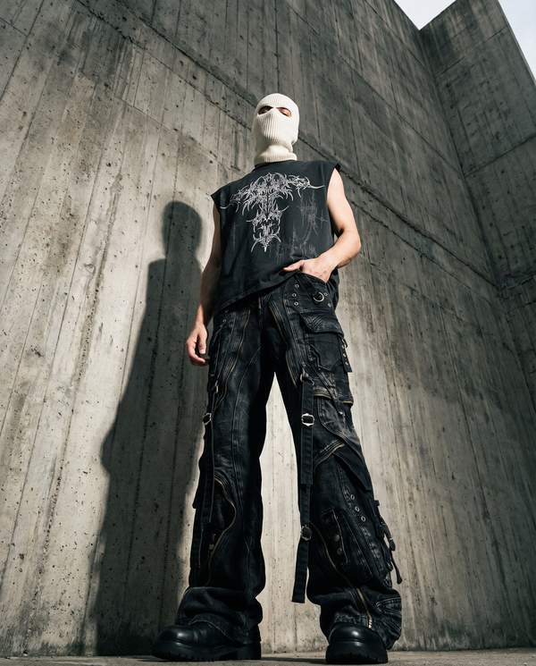 Apocalypse Black Boxy Vest