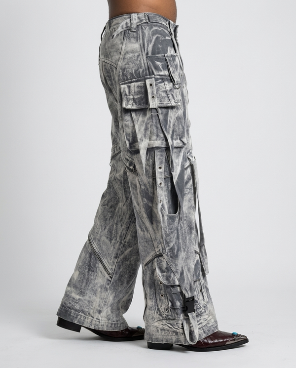 Ice Silver Metal Denim