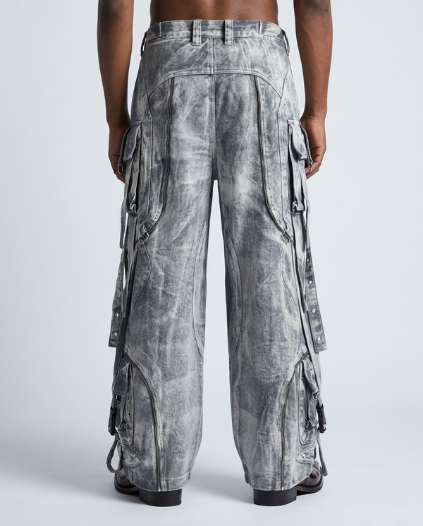 Ice Silver Metal Denim