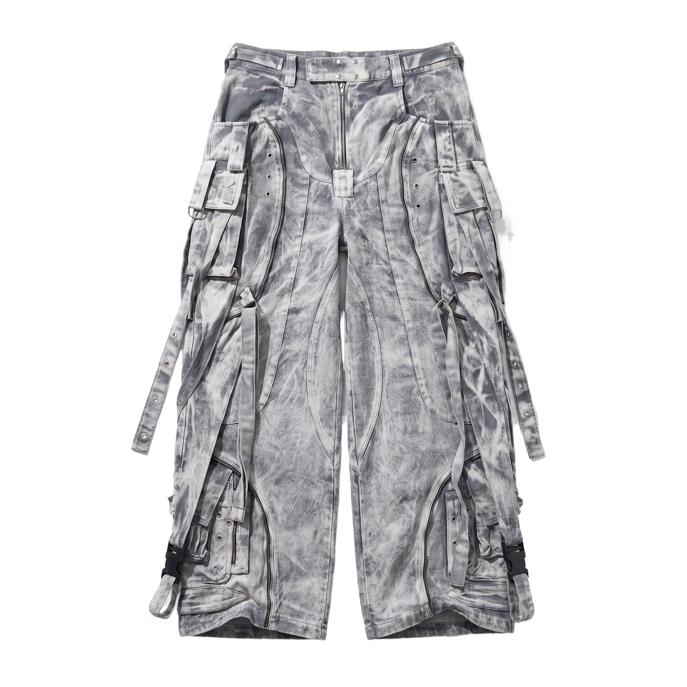Ice Silver Metal Denim