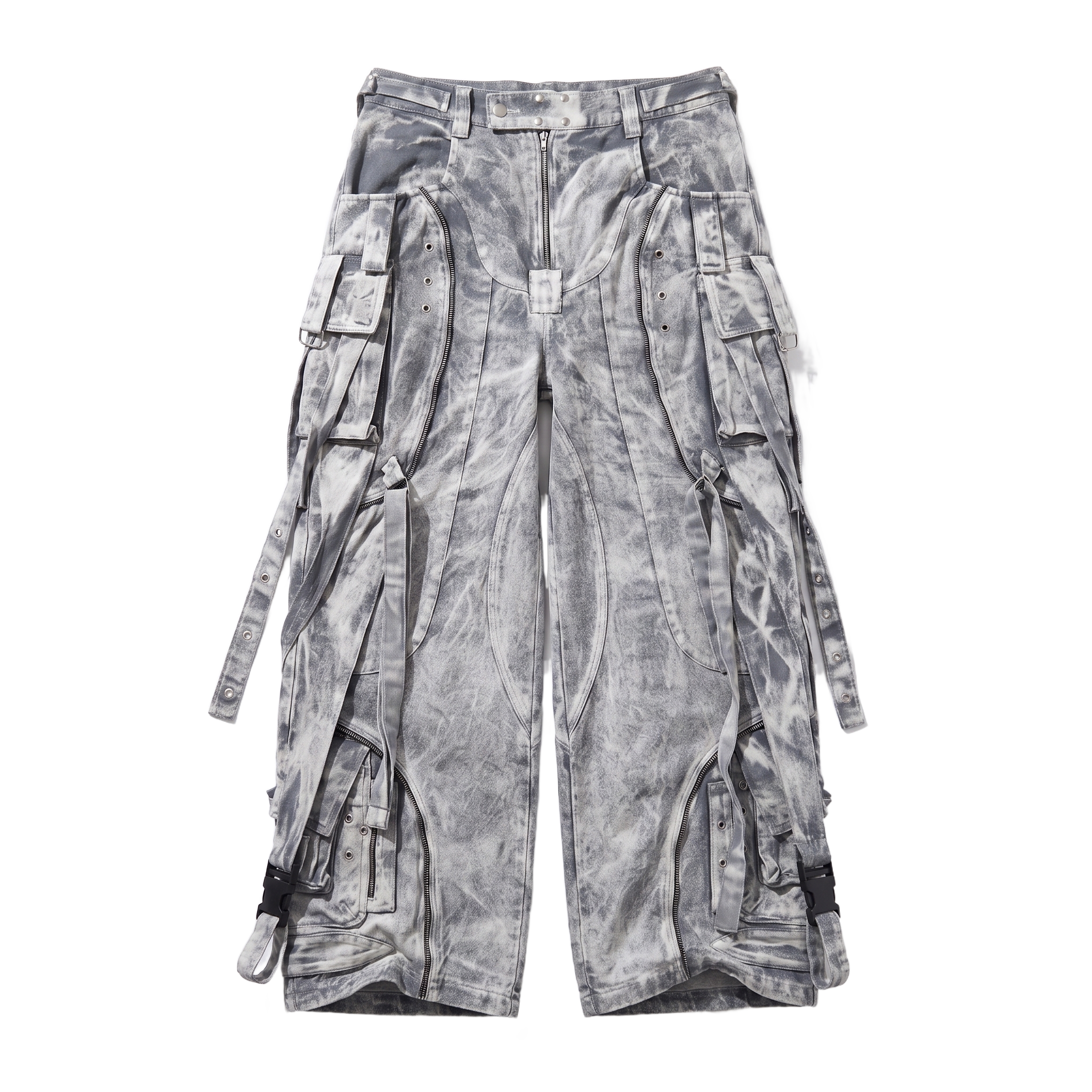 Ice Silver Metal Denim