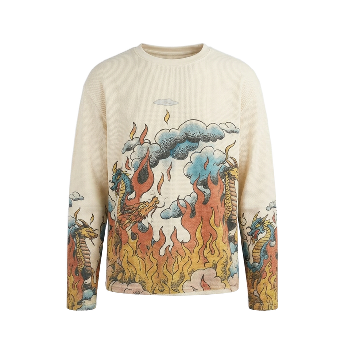 Duo Dragon White Waffle Tee